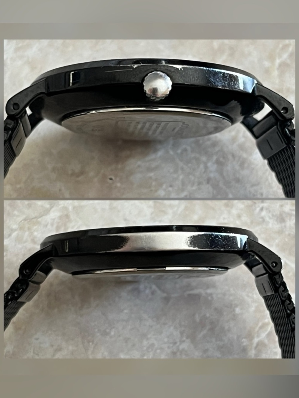 Coach Men's Charles Model Black Color Mesh Stainless Steel Bracelet Watch - Picture 7 of 11